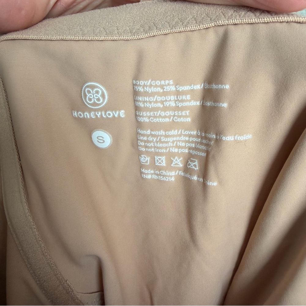 HoneyLove SuperPower Shorts Sculpt Shapewear Tan Women’s Size Small - Picture 7 of 7